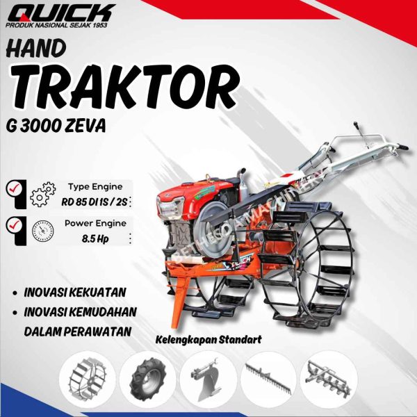 Mesin Traktor Quick G3000 Zeva