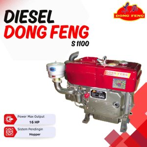 mesin diesel dongfeng s1100 16hp hopper