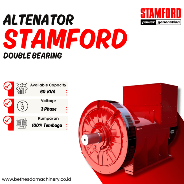 Generator 60 Kva Stamford Double Bearing