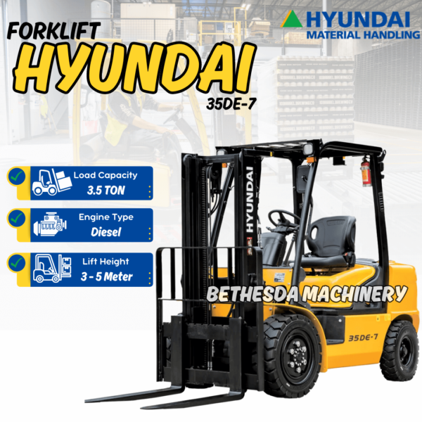 Forklift Hyundai 35DE-7 3.5 Ton Diesel