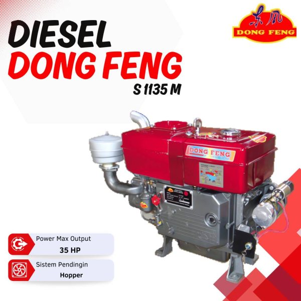diesel dongfeng S1135 M 35Hpp Elektrik Starter