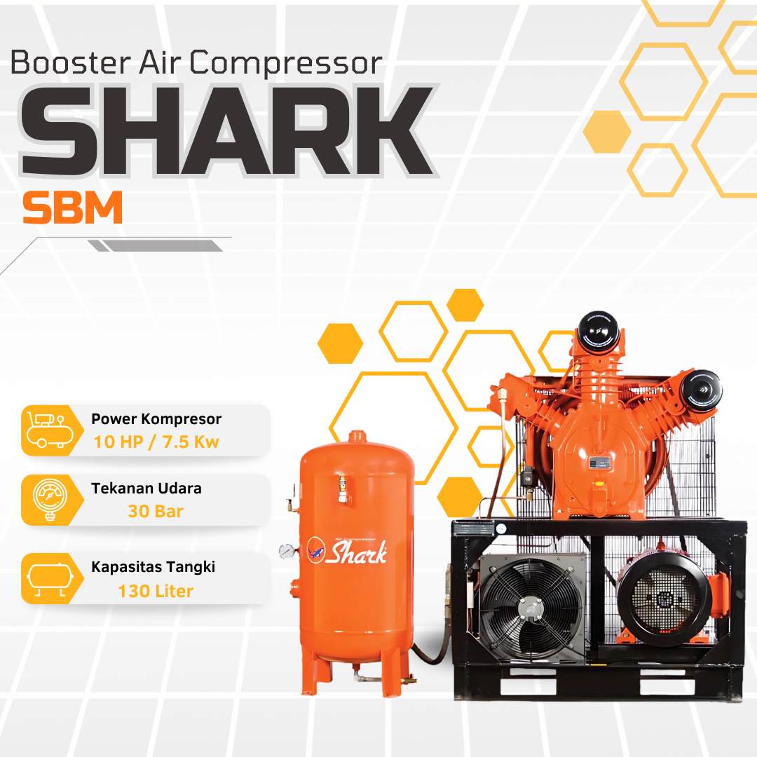 Kompresor Shark High Pressure 10Hp