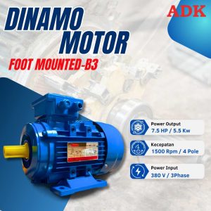 Dinamo ADK 7.5 Hp 4Pole 3Phase