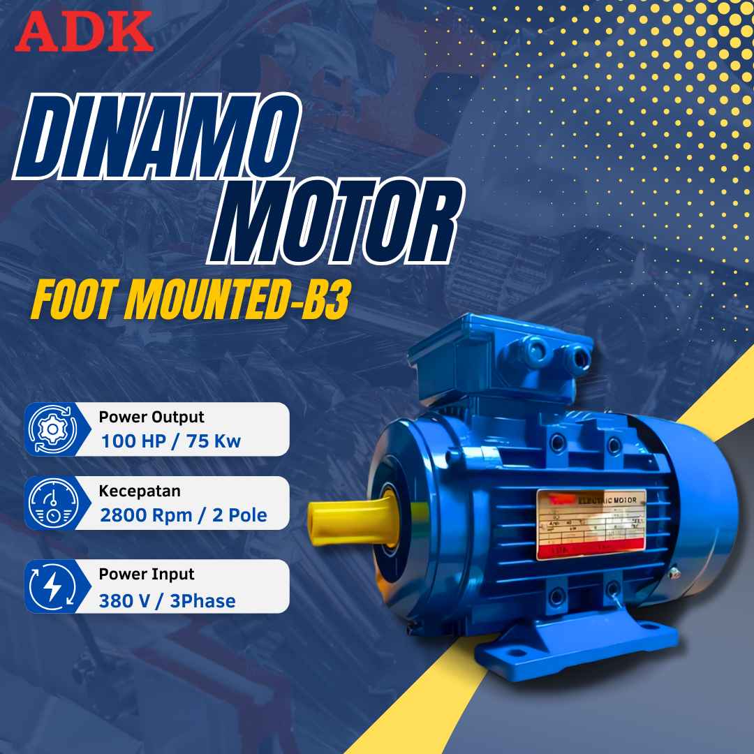 Dinamo ADK 100 Hp 2Pole 3Phase