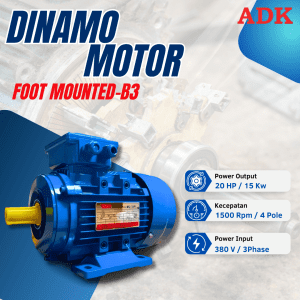 Dinamo ADK 20 Hp 4Pole 3Phase